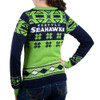 Seattle Seahawks Big Logo (Women's V-Neck) NFL Ugly Sweater