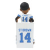 Amon-Ra St. Brown (Lions) (White Jersey) Banner Series NFL Bobblehead