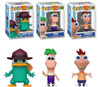 Phineas and Ferb Disney Funko Pop! Complete Set (3)
