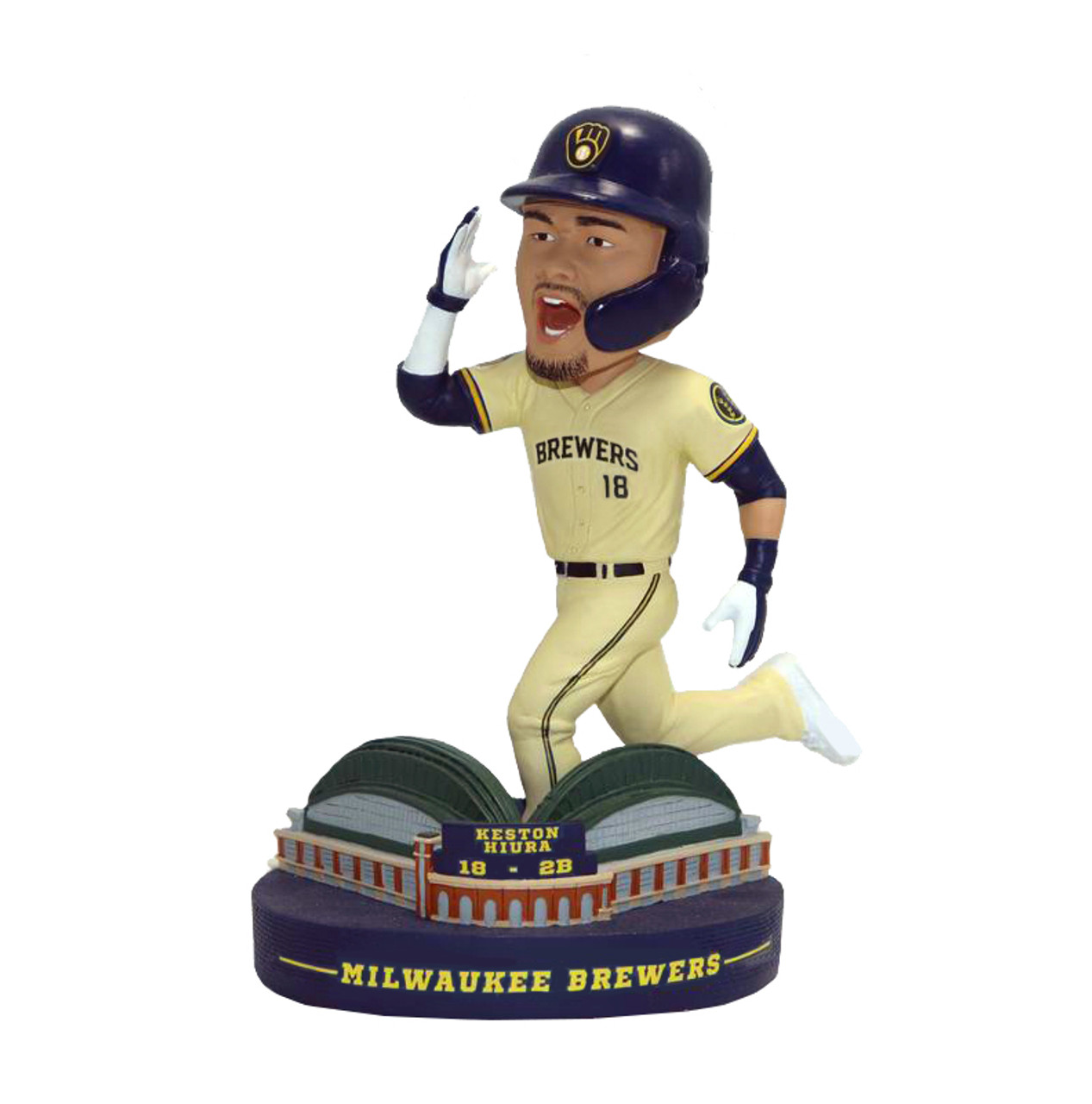 Lorenzo Cain (Milwaukee Brewers) Not Today Wall Catch Bobblehead Exclusive  #/360