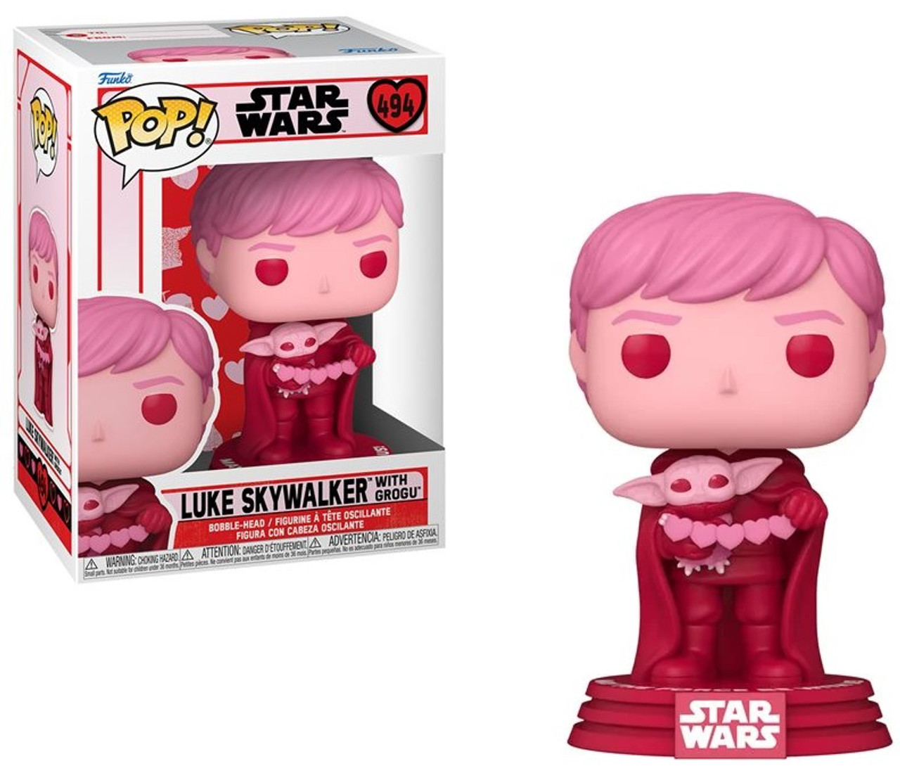 Luke & Grogu (Star Wars) Valentines Funko Pop! - CLARKtoys