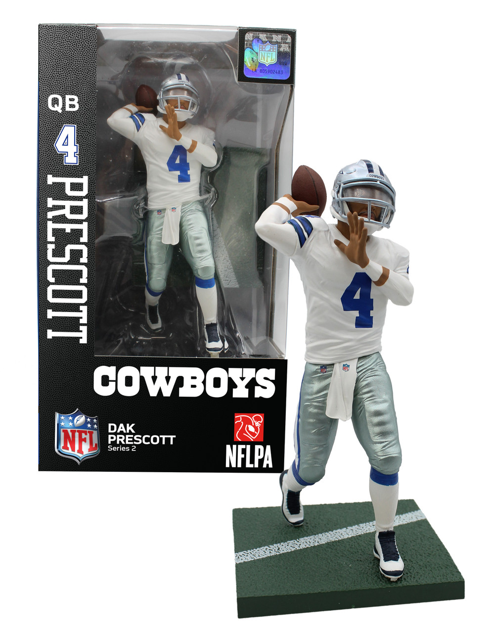 Dak Prescott (Dallas Cowboys) CLARKtoys Exclusive Imports Dragon NFL 6'  Figure - CLARKtoys