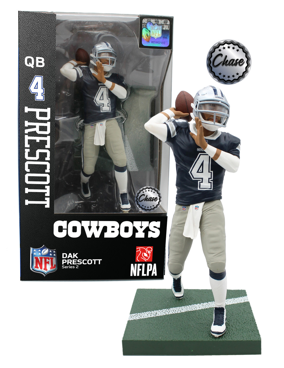 Dak Prescott (Dallas Cowboys)CLARKtoys Exclusive Imports Dragon NFL 6'  CHASE Fig - CLARKtoys