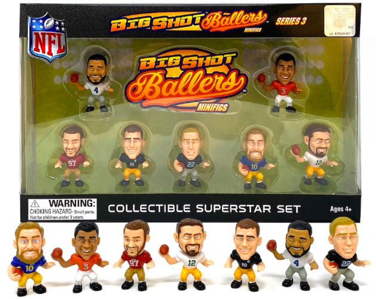 NFL Big Shot Ballers Series 3 Collectible Superstars Set (7)