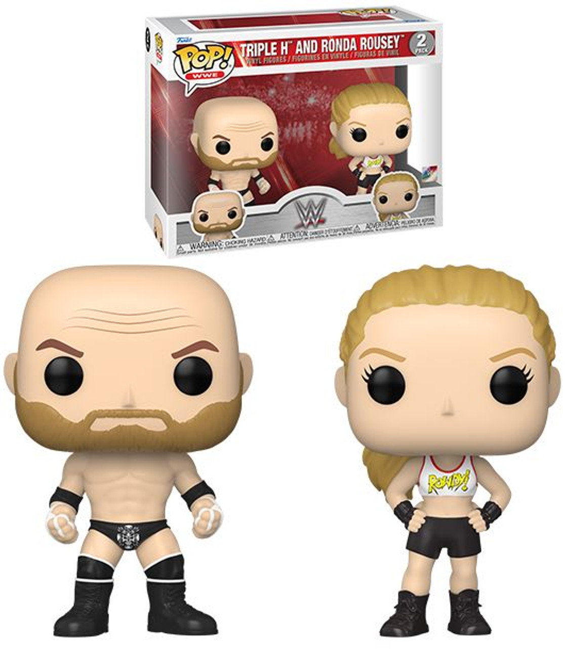 Rhonda Rousey / Triple H WWE Funko Pop! 2-Pack - CLARKtoys