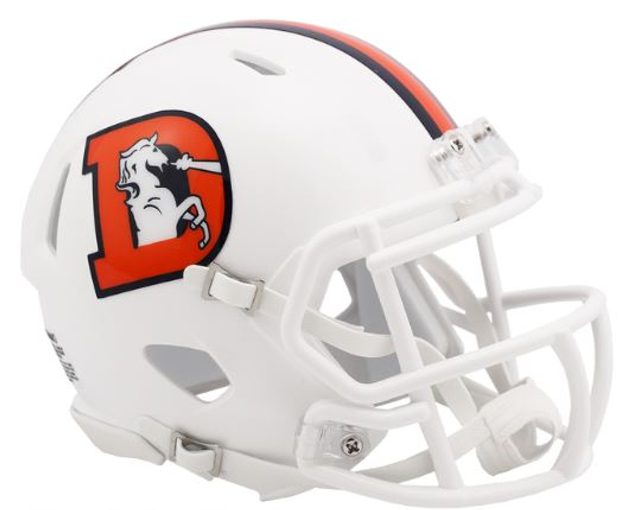 Denver Broncos Alternate WHITE Riddell Speed Mini Helmet (PRE