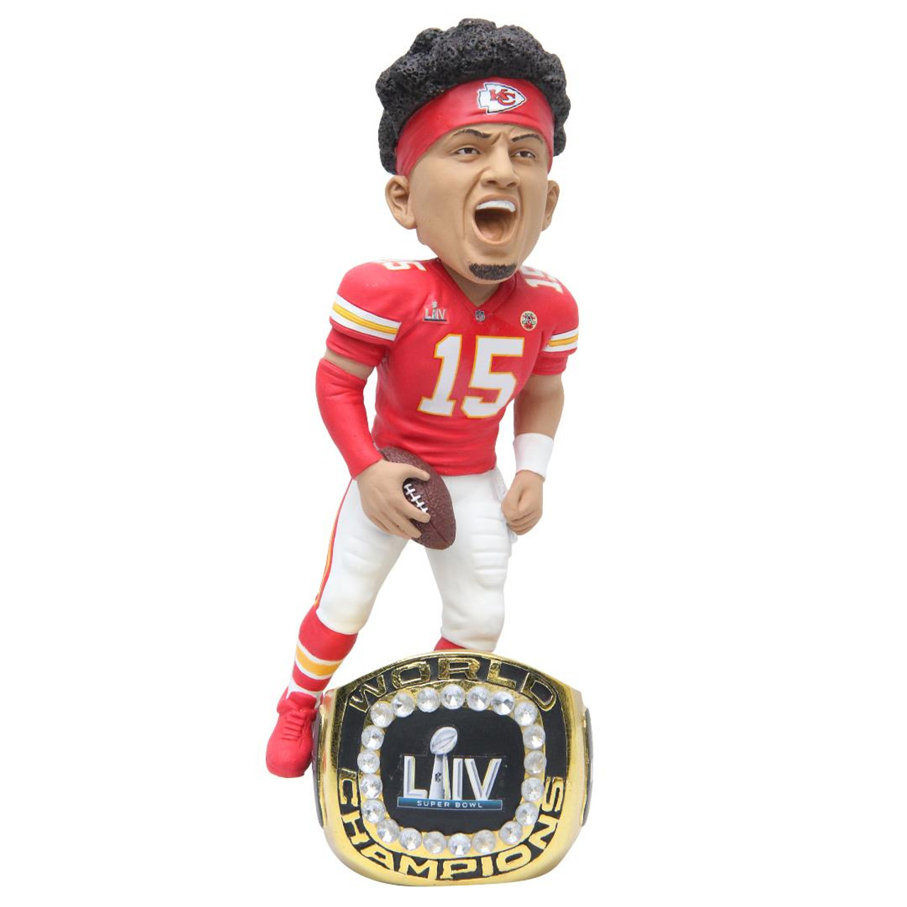 Patrick Mahomes (Kansas City Chiefs) Super Bowl LIV Ring Base CLARKtoys NFL  Exclusive Bobblehead #/360 (PRE-ORDER Ships November) - CLARKtoys