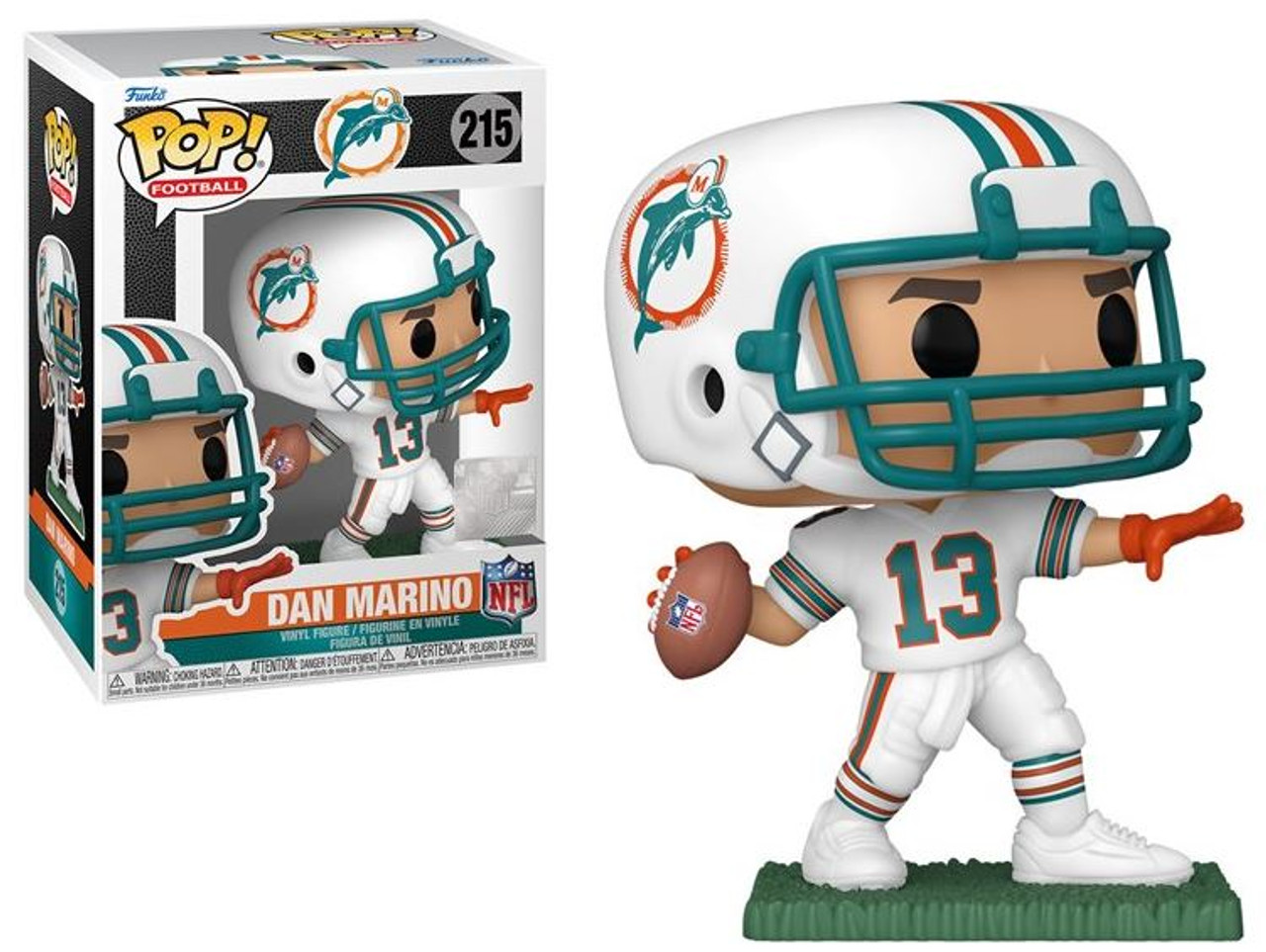 Dan Marino (Miami Dolphins) (White Jersey) NFL Funko Pop! Legends -  CLARKtoys