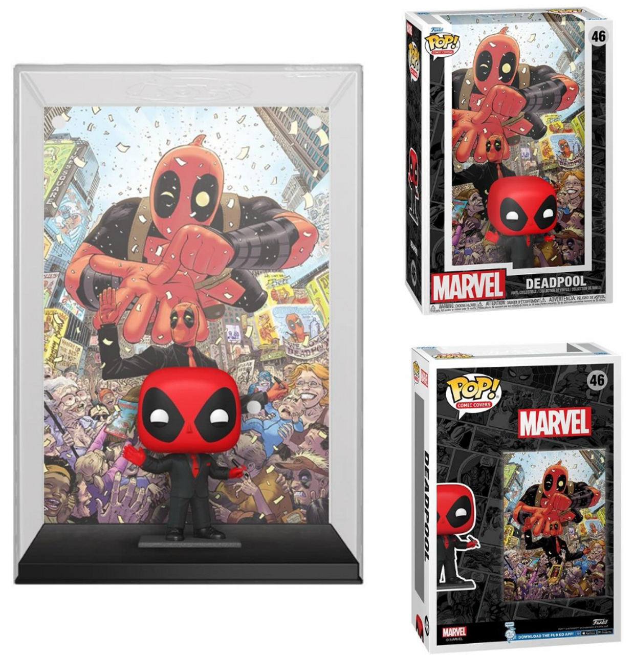 Comic Cover Figurine Deadpool 46, Figurine Marvel