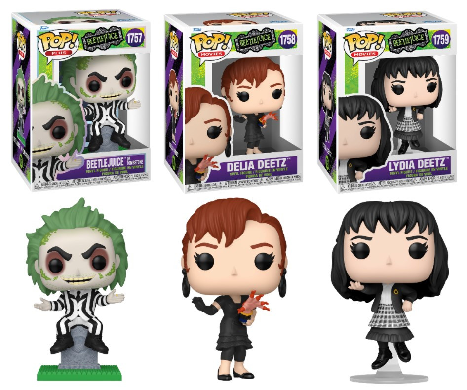 Funko pop ・ DiRBZミゲル(popケース付き)セット Beetlejuice Series 3 Funko Pop! Set (3) - CLARKtoys