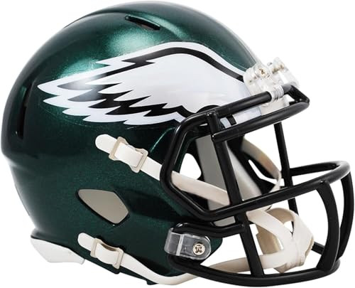 Philadelphia Eagles RAVE Riddell Speed Mini NFL Football Helmet - CLARKtoys