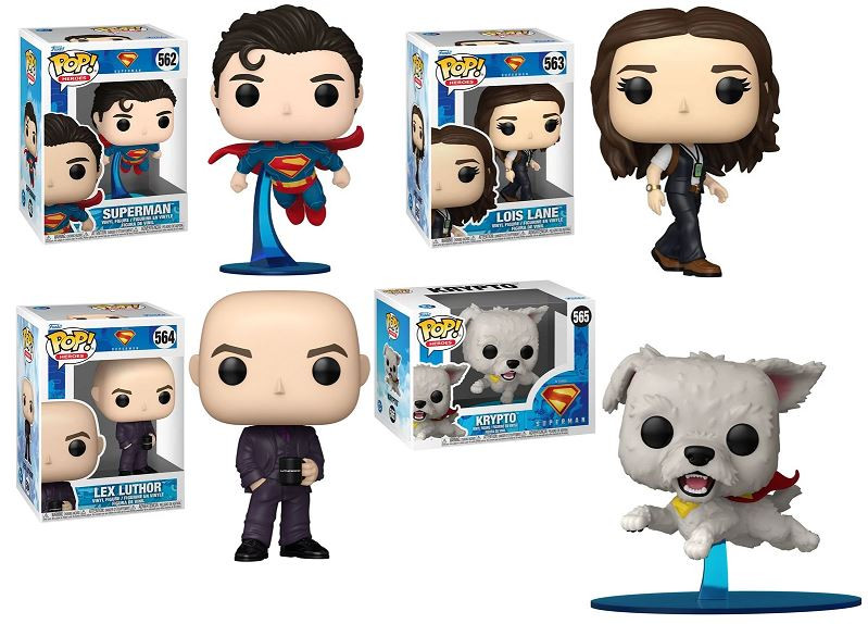 Superman (2025 Movie) Funko Pop! Complete Set (4) CLARKtoys
