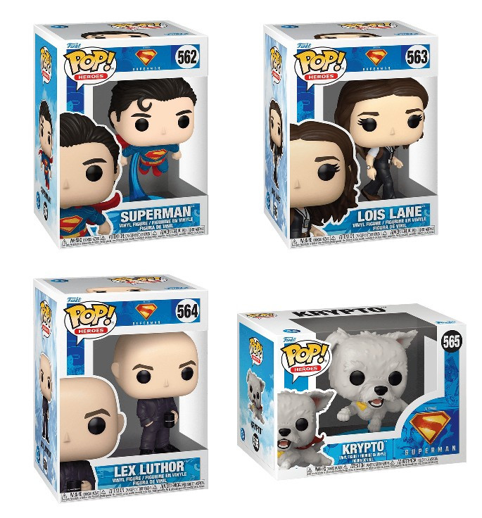 Figurine Funko Superman Pocket Pop! 2025 - Porte-clés En Vinyle - Collector Multicolore