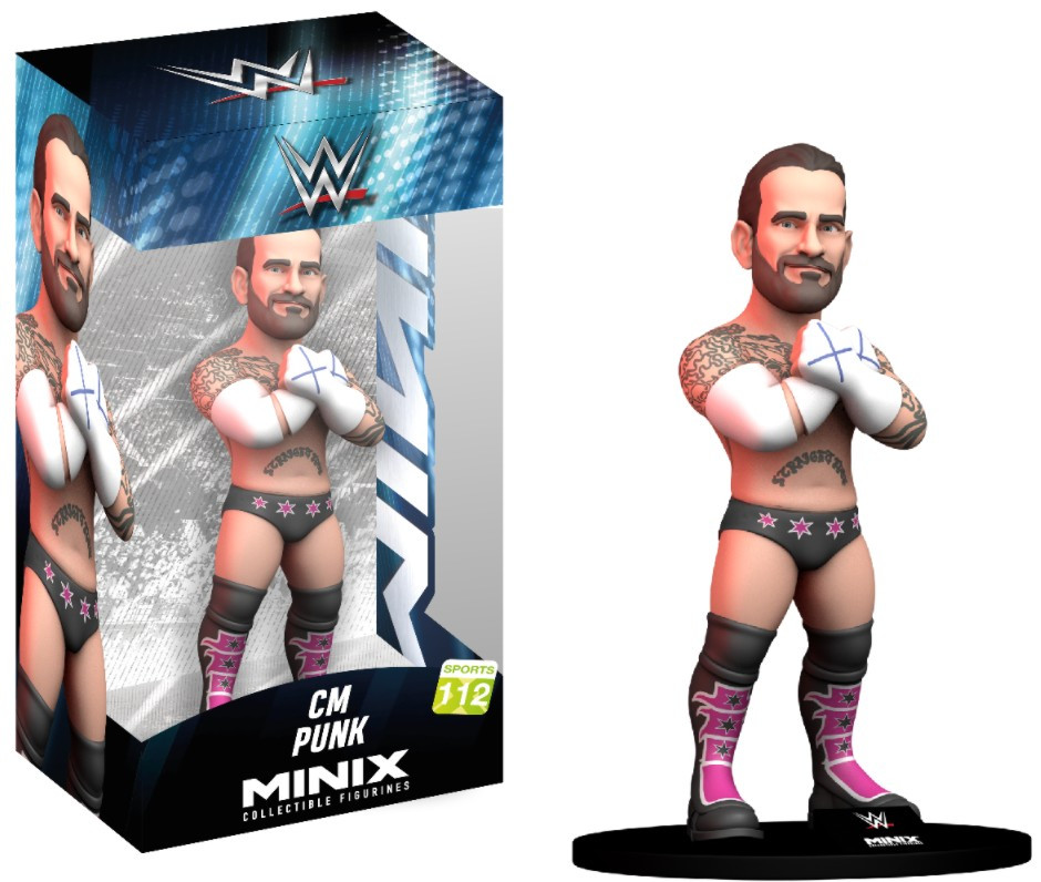 CM Punk (WWE) Minix 4.5-Inch Vinyl Entertainment Figure - CLARKtoys