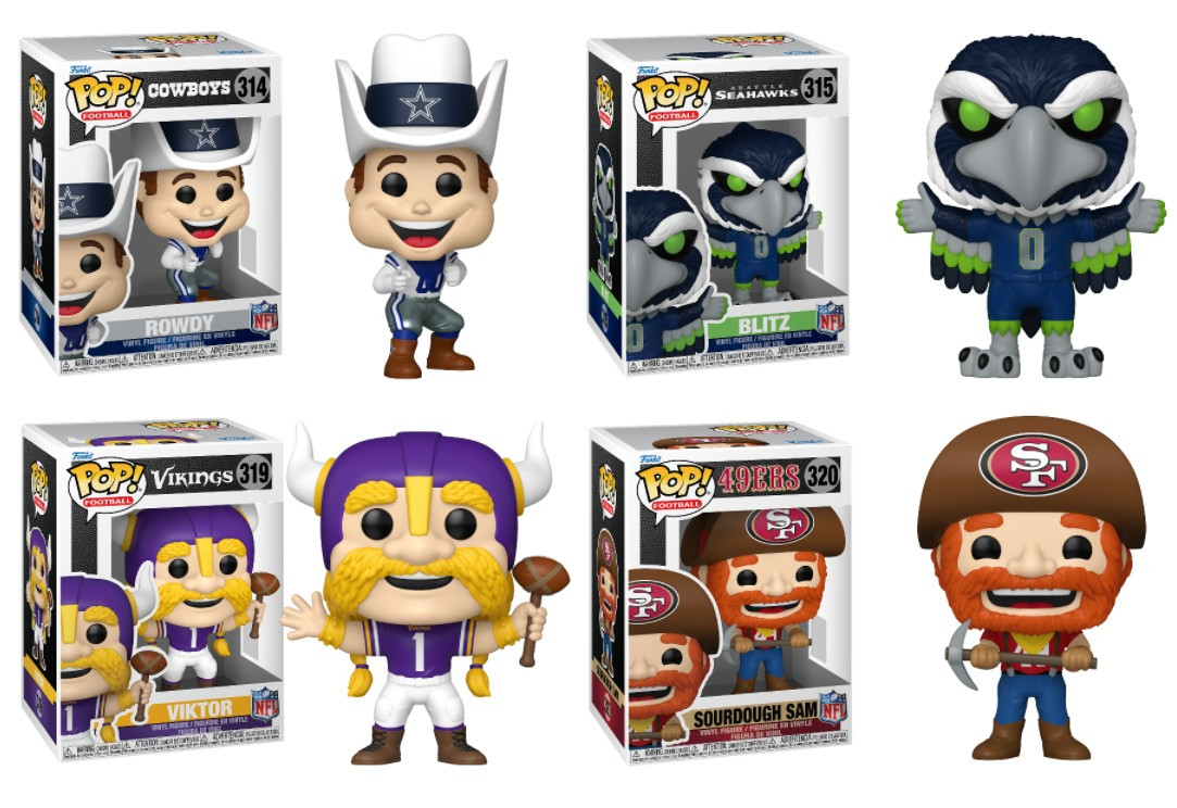 NFL Funko Pop! Mascots Complete Set (4) - CLARKtoys