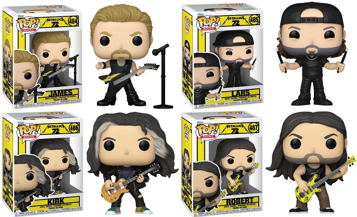 Metallica (72 Seasons) Funko Pop! Rocks Complete Set (4) - CLARKtoys