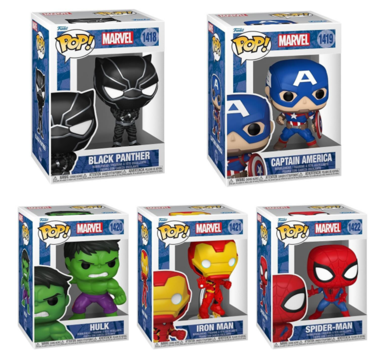 ファンコ Funko Pop! MARVEL アベンジャーズ オリジナルメンバー Marvel New Classics Funko Pop! Complete Set (5) - CLARKtoys