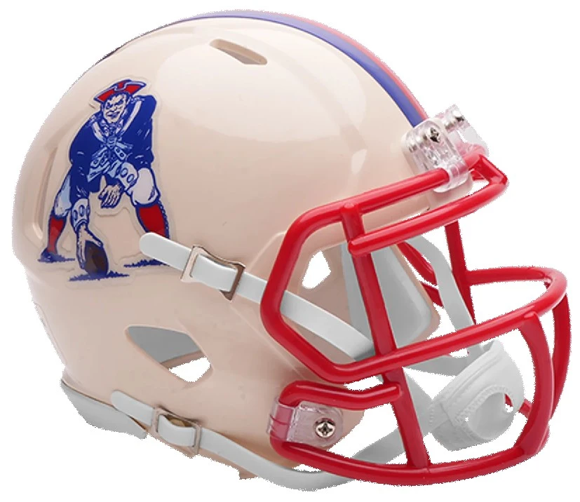 New England Patriots Riddell Retro Collection NFL Mini Helmet - CLARKtoys