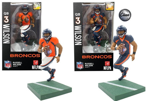 Russell Wilson (Denver Broncos) Imports Dragon NFL 6" Figure Series 3 Combo (2)