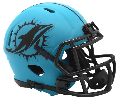Miami Dolphins RAVE Riddell Speed Mini NFL Football Helmet