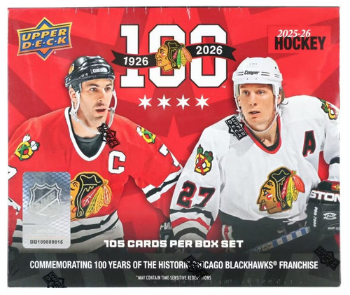 Chicago Blackhawks 2025-26 Upper Deck Centennial (105 Cards) Box Set Chicago Blackhawks 2025-26 Upper Deck Centennial (105 Cards) Box Set