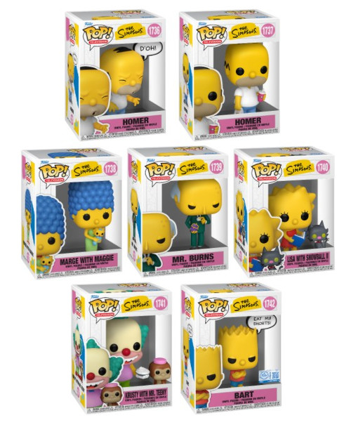 The Simpsons Funko Pop! Complete Set (7)