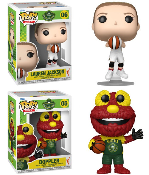 Lauren Jackson / Doppler (Seattle Storm) Funko Pop! Combo (2)