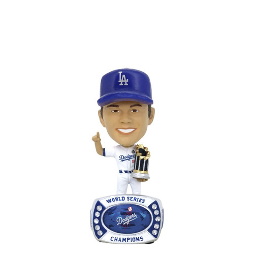 Mini Bighead Bobblehead: Yoshinobu Yamamoto - Los Angeles Dodgers