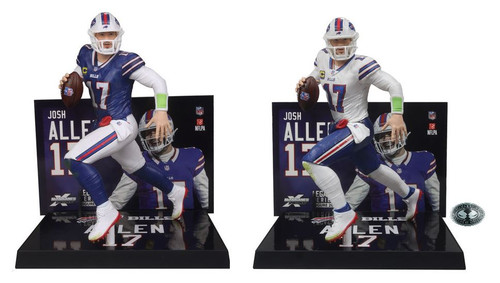 Josh Allen (Buffalo Bills) NFL 7" Figure McFarlane Reg & Chase Combo (2)