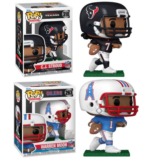 CJ Stroud / Warren Moon (Houston) NFL Funko Pop! Combo (2)