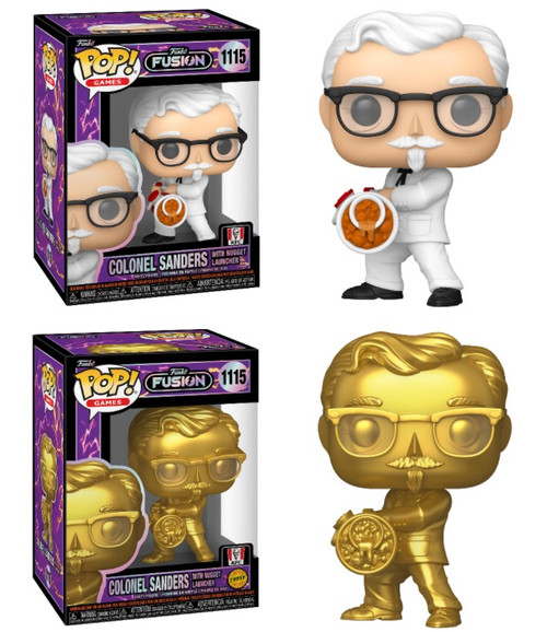 Colonel Sanders (KFC Ad Icon) Funko Fusion Pop! Combo (2) w/CHASE (PRE-ORDER Ships January)