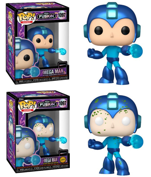 Mega Man (Capcom Game) Funko Fusion Pop! Combo (2) w/CHASE (PRE-ORDER Ships December)
