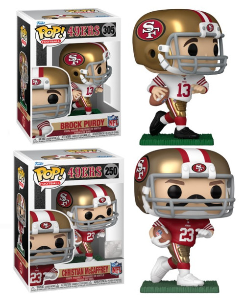 Christian McCaffrey / Brock Purdy (49ers) NFL Funko Pop! Combo (2)