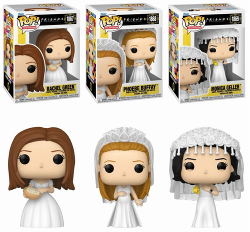 Friends Funko Pop! Wedding Dress Complete Set (3)