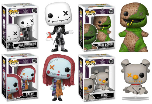 The Nightmare Before Christmas (Patchwork) Funko Pop! Set (4)