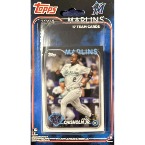 Miami Marlins 2024 Topps MLB 17 Card Team Set