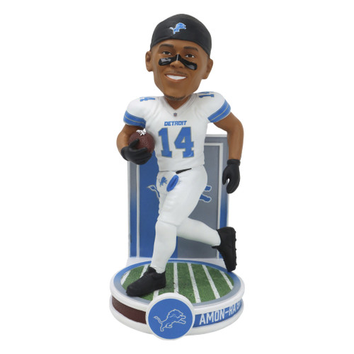 Amon-Ra St. Brown (Lions) (White Jersey) Banner Series NFL Bobblehead OPENER