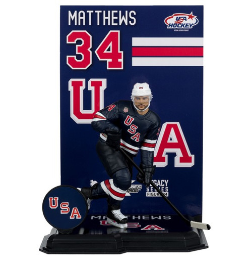 Auston Matthews (USA Hockey) Olympics 7" Posed Figure McFarlane's SportsPicks (PRE-ORDER Ships February)