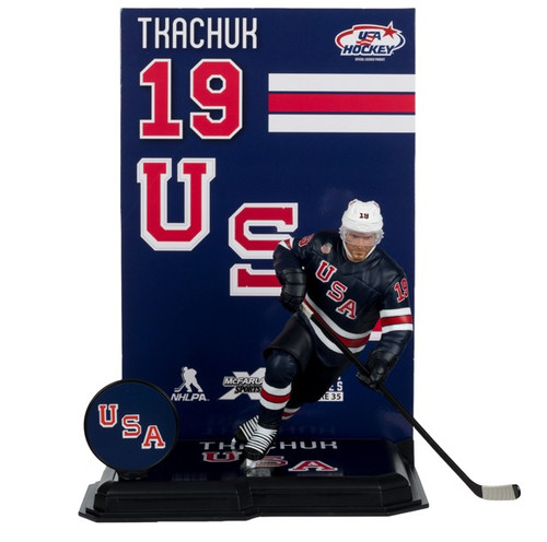 Matthew Tkachuk (USA Hockey) Olympics 7" Posed Figure McFarlane's SportsPicks