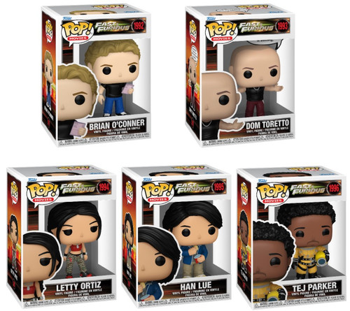 Fast & Furious Funko Pop! Complete Set (5)