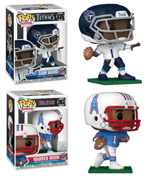 Cam Ward / Warren Moon (Tennessee Titans) NFL Funko Pop! Combo