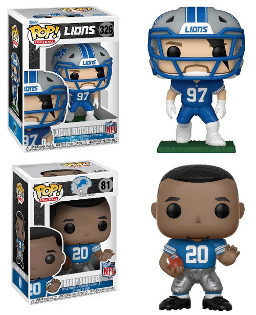 Aidan Hutchinson / Barry Sanders Detroit Lions) NFL Funko Pop! Combo