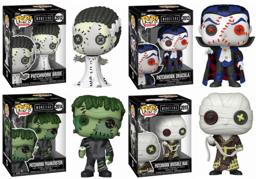 Universal Monsters (Patchwork) Funko Pop! Set (4)