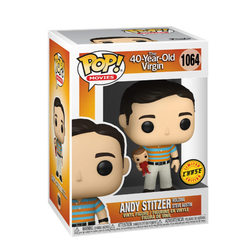 Andy Stitzer Holding Steve Austin (40-Year-Old Virgin) CHASE Funko Pop! *OPENER*