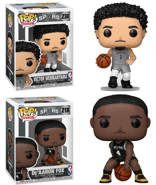 Victor Wembanyama / De'Aaron Fox (Spurs) NBA Funko Pop! Combo (2) (PRE-ORDER Ships February)