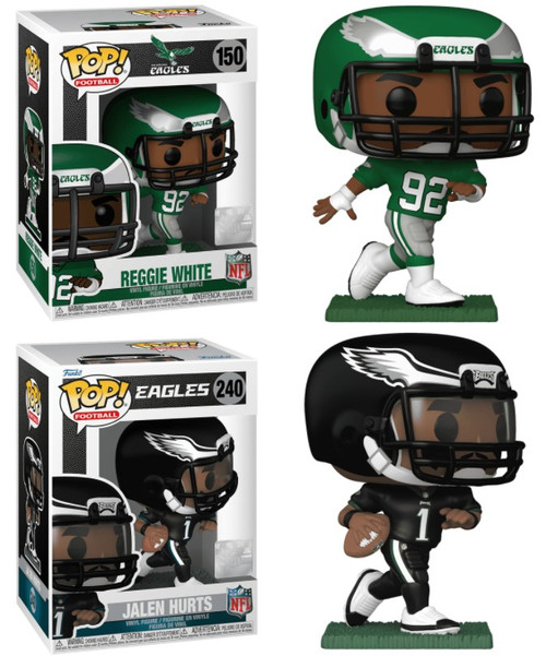 Reggie White / Jalen Hurts  Eagles) NFL Funko Pop! Combo (2)