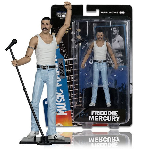 Freddie Mercury (Music Maniacs: Rock & Roll) McFarlane 6" Posed Figures (PRE-ORDER Ships March)