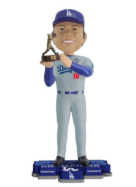 Yoshinobu Yamamoto (Los Angeles Dodgers) 2025 World Series MVP Bobblehead (PRE-ORDER Ships March)