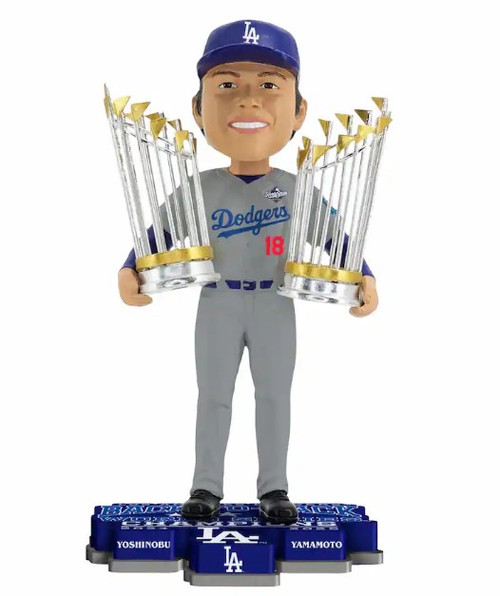 Yoshinobu Yamamoto (Los Angeles Dodgers) 2025 World Series Back to Back Champs Bobblehead (PRE-ORDER Ships March)