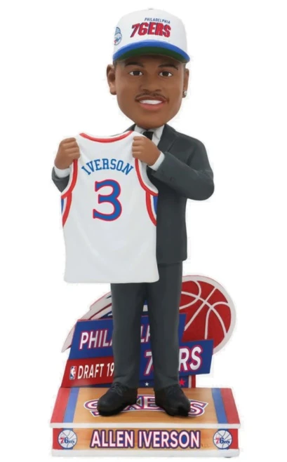 Allen Iverson (Philadelphia 76ers) 1996 NBA Draft Pick Bobblehead